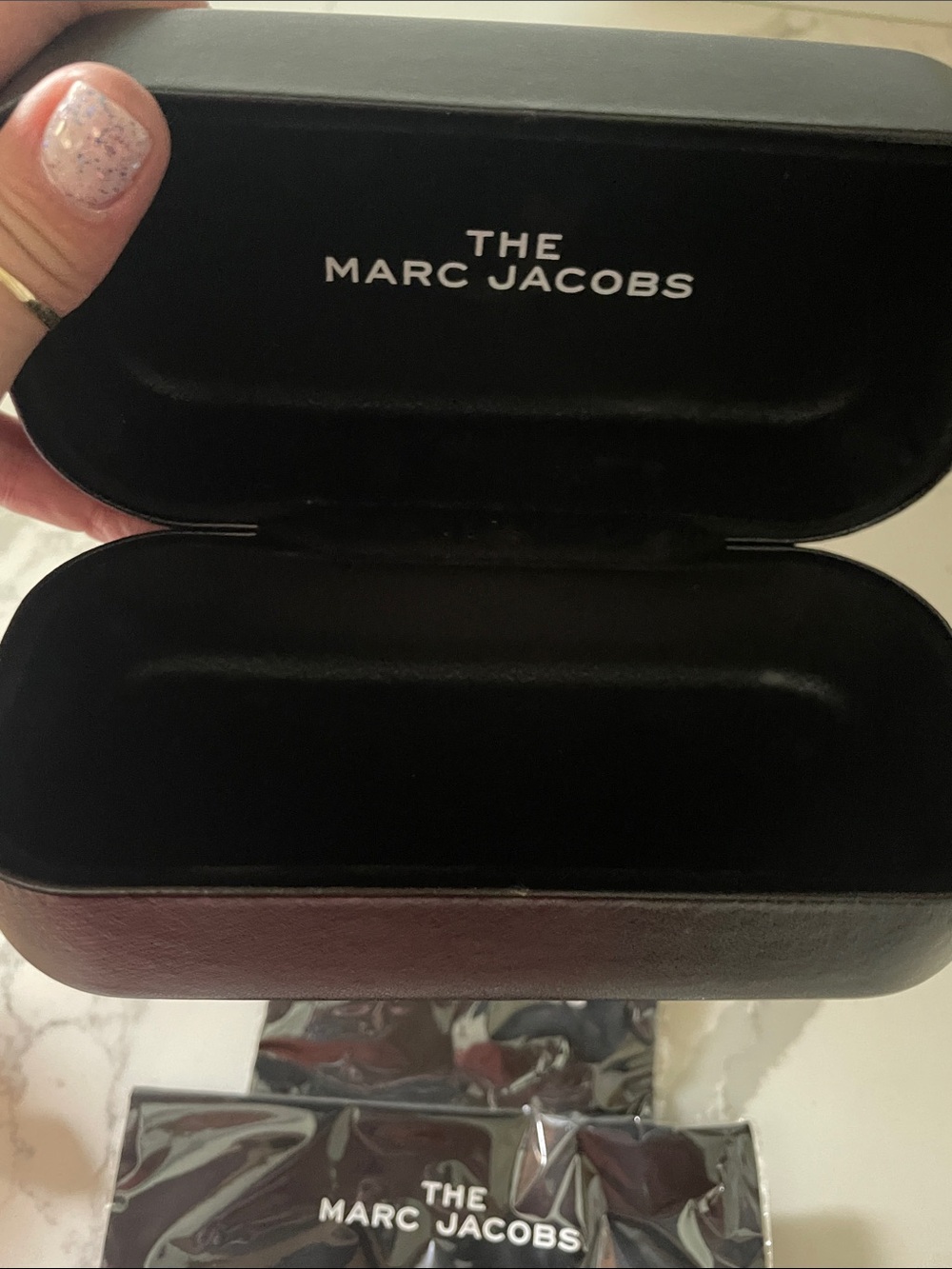 Marc Jacobs Pale Pink Rectangular Shield Sunglasses - Picture 7 of 10